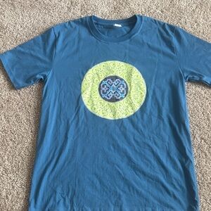 New Blue Cotton Ayahuasca Tee Medium from Peru